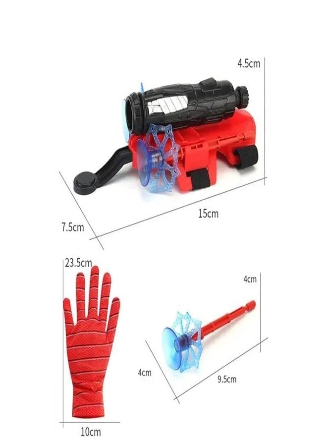 Pluspicks Spider Web Shooters Toy for Kids Fans, Hero Launcher Wrist Toy Set,Cosplay Launcher Bracers Accessories,Sticky Wall Soft Bomb Funny Children's Educational Toys, Multicolor - Image 5